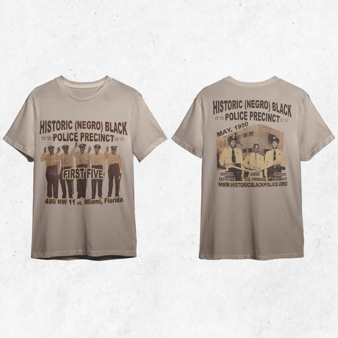 Black Police Precinct & Courthouse Museum "First Five" T-Shirt